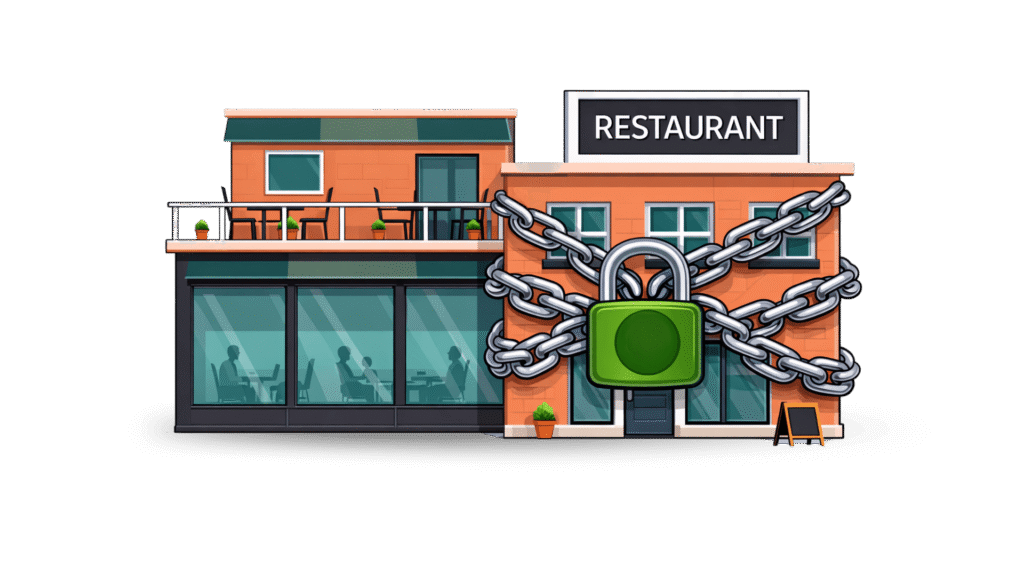 restaurante dependente de plataformas de reservas sem controlo sobre clientes